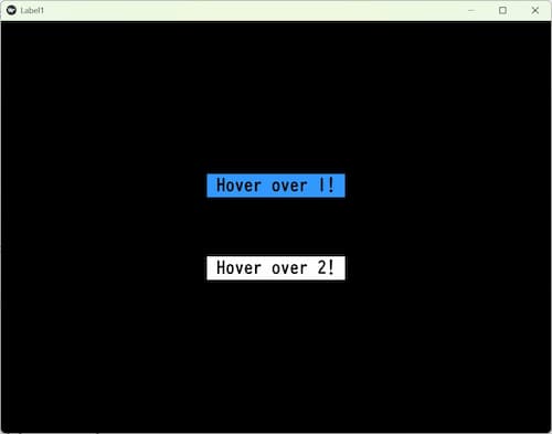 Kivy マウスホバーでLabelの背景色をけるアプリ